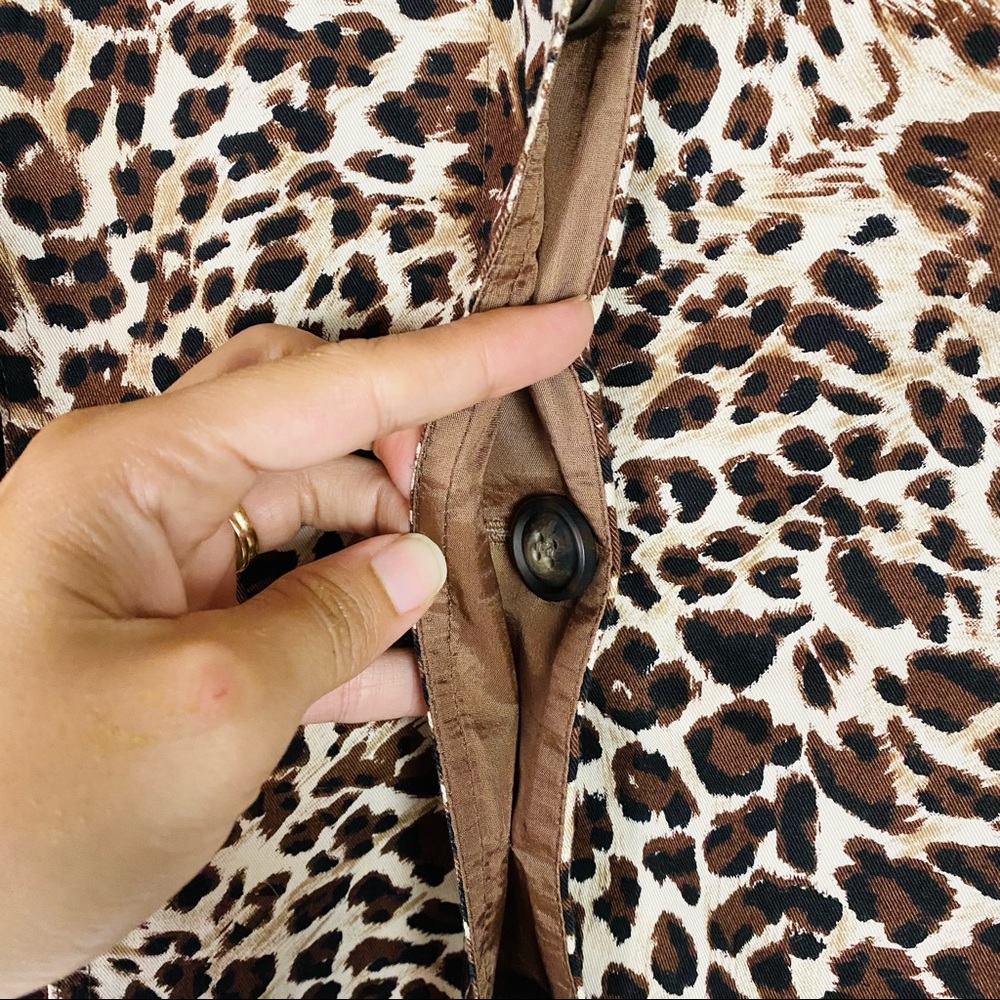 LaFayette 148 Leopard Animal Print Jacket - Picture 3 of 10